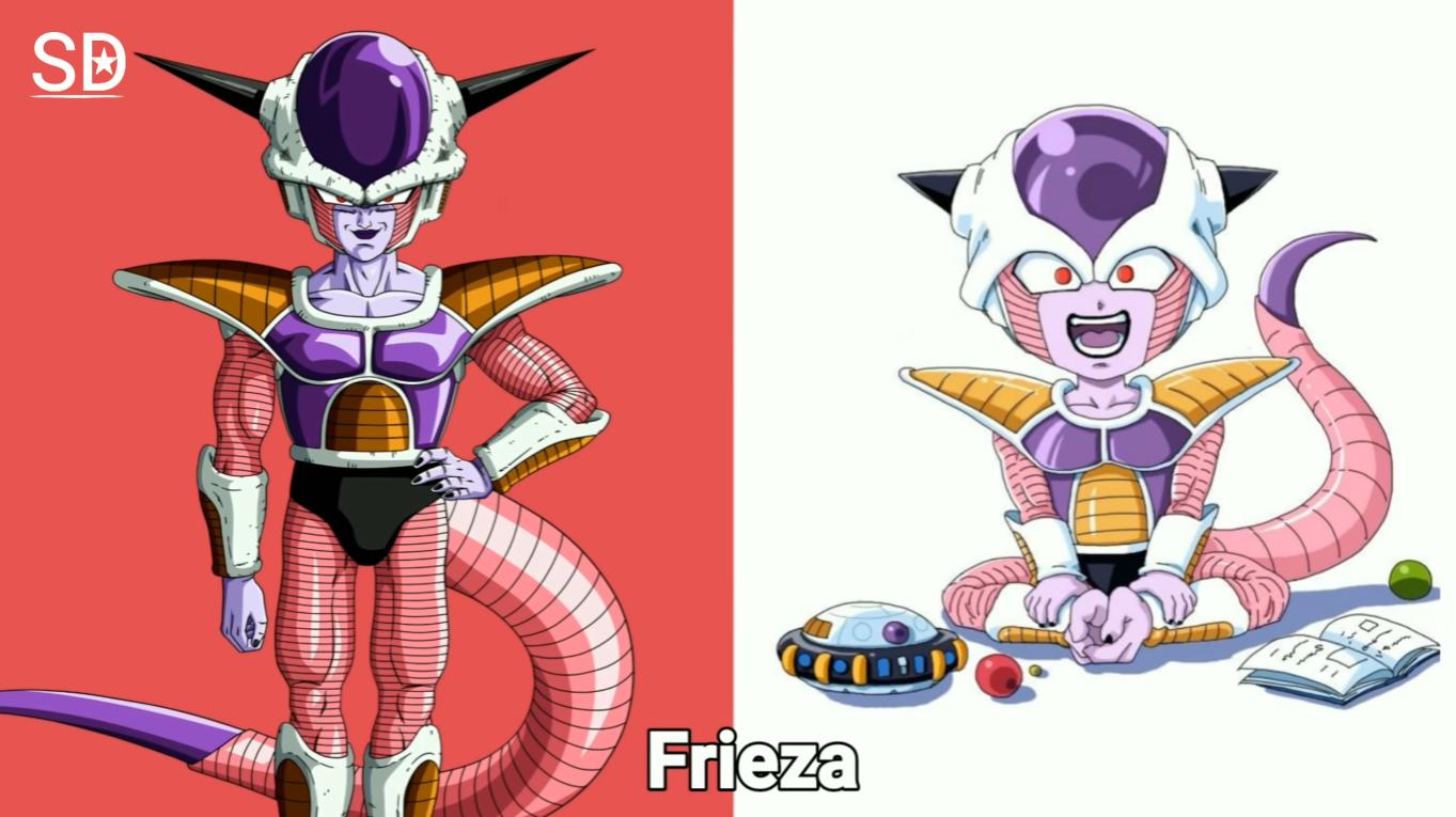 龙珠人物成年、童年对比图：萌娃悟空和悟饭！反派团个个是沙雕