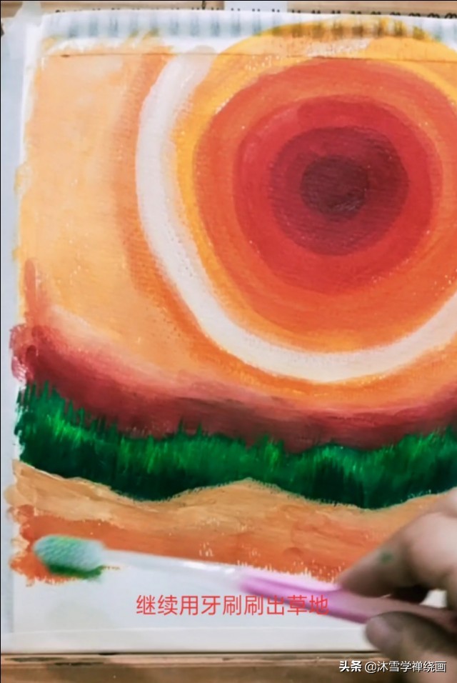 用马克笔画长颈鹿简单的画,初学者丙烯画教程长颈鹿