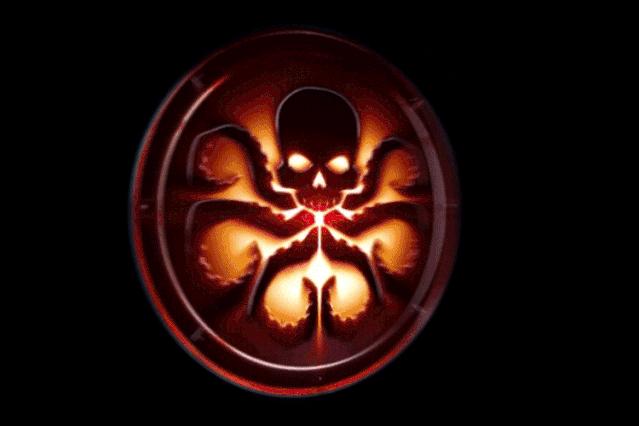 漫威九头蛇标志,漫威神盾局标志