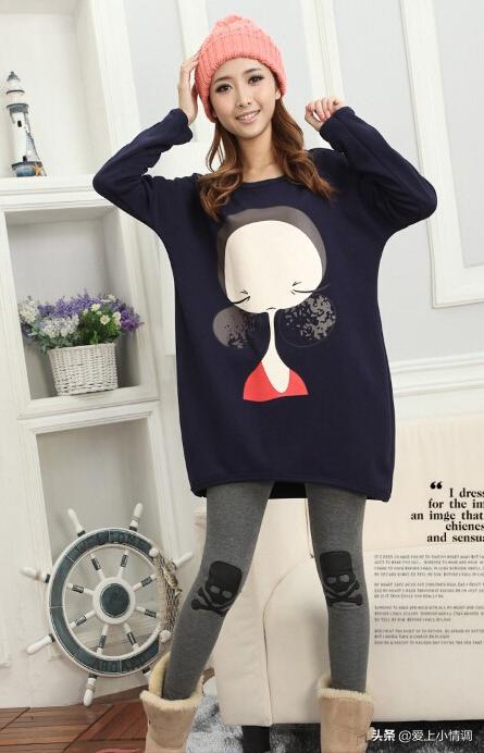 最洋气时髦孕妇装时尚卫衣,孕妇装秋冬穿搭矮个子卫衣