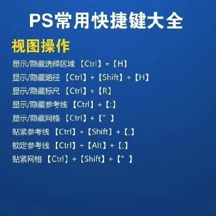 ps常用快捷键大全表格,ps向下合并快捷键