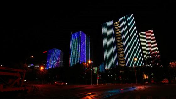 震撼北京我爱你中国,中关村震撼视频