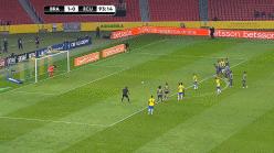 巴西2比0胜塞尔维亚内马尔被踢,梅西3比2绝杀巴西瞬间