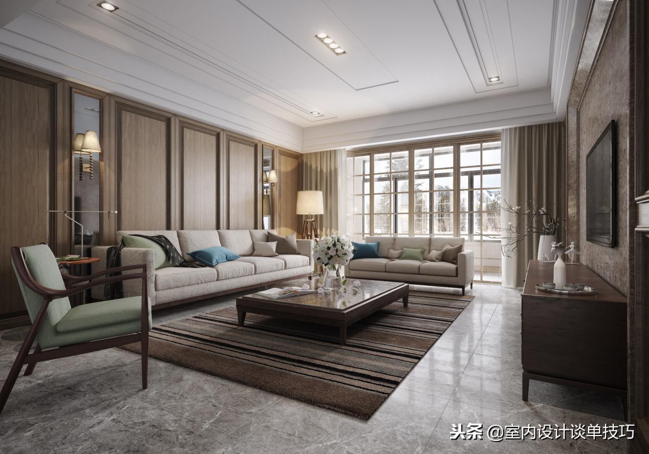 家装实景图创作灵感分析,写实客厅效果图