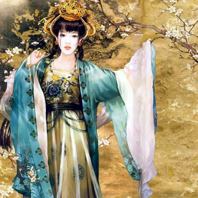 汉装潋滟---德珍彩绘古典美女画