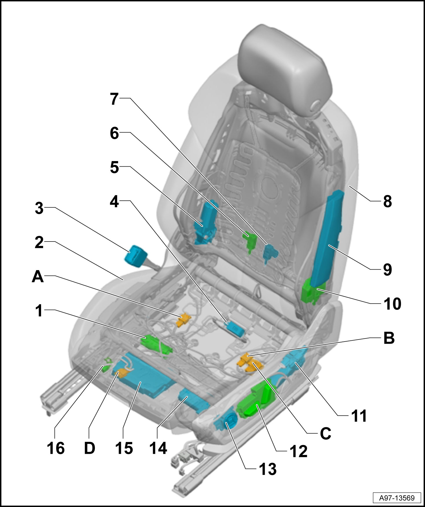 汽车全车部件讲解大全,全车465个电子部件详解