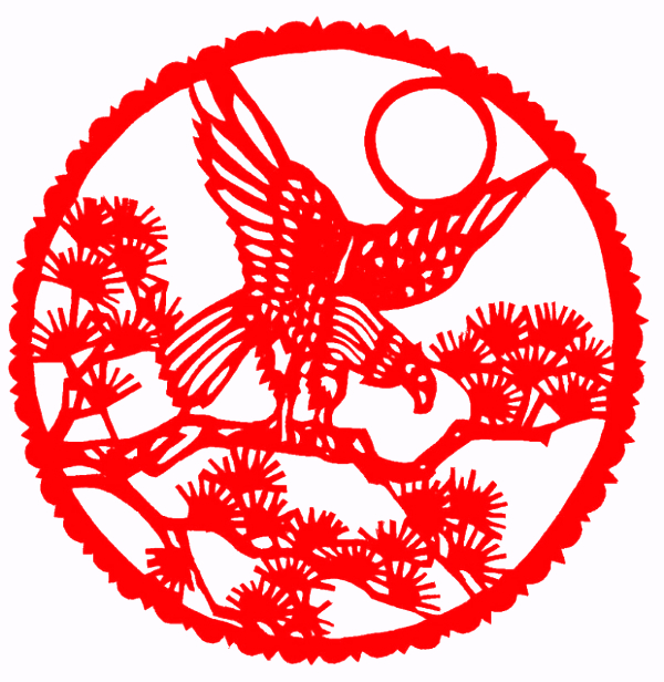 对称图形剪纸窗花,民俗窗花介绍