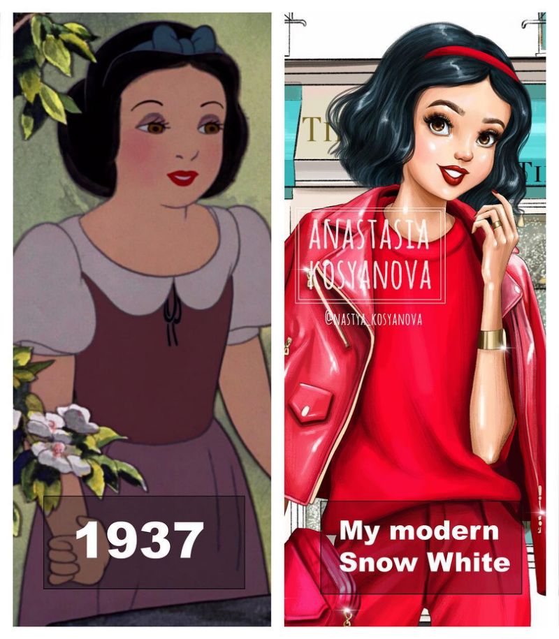 画家笔下的公主：灰姑娘爱Chanel、贝儿爱Gucci，她们都成为网红