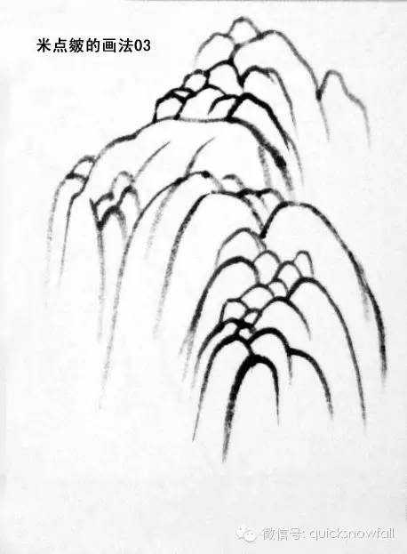 北派山水画山石画法,山水画技法山石的基本画法解析