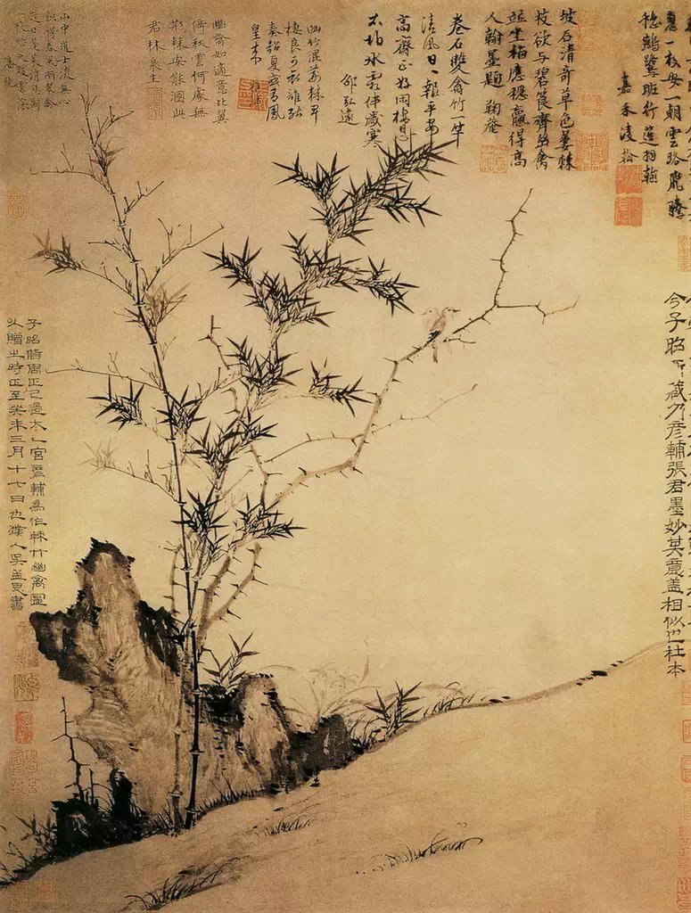 大师画竹里馆,大师画竹欣赏