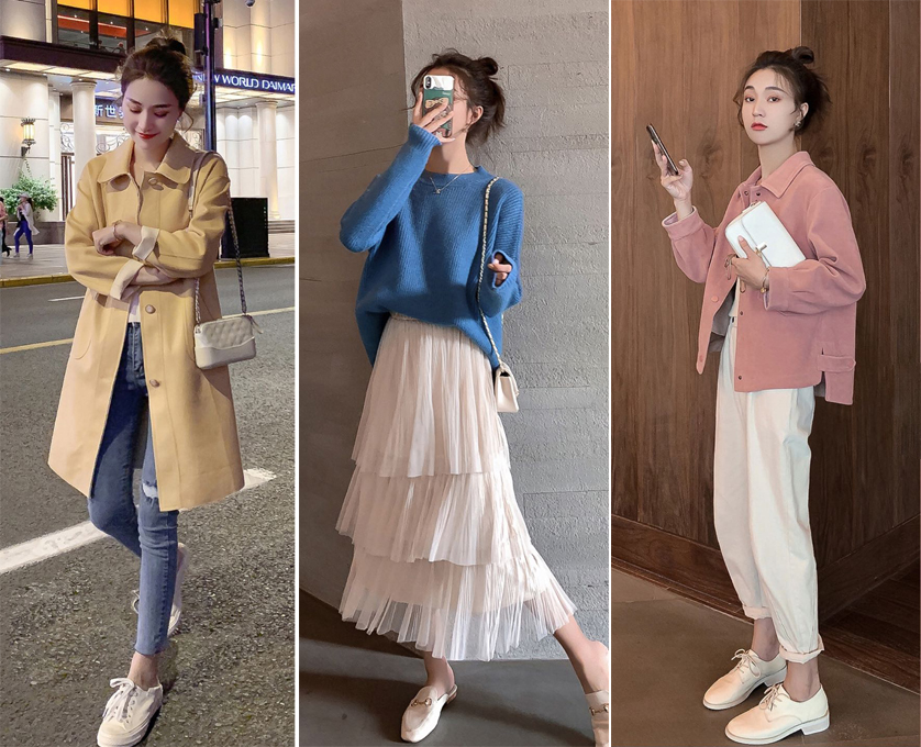 54套不同颜色的秋冬穿搭,54套韩系气质秋冬穿搭