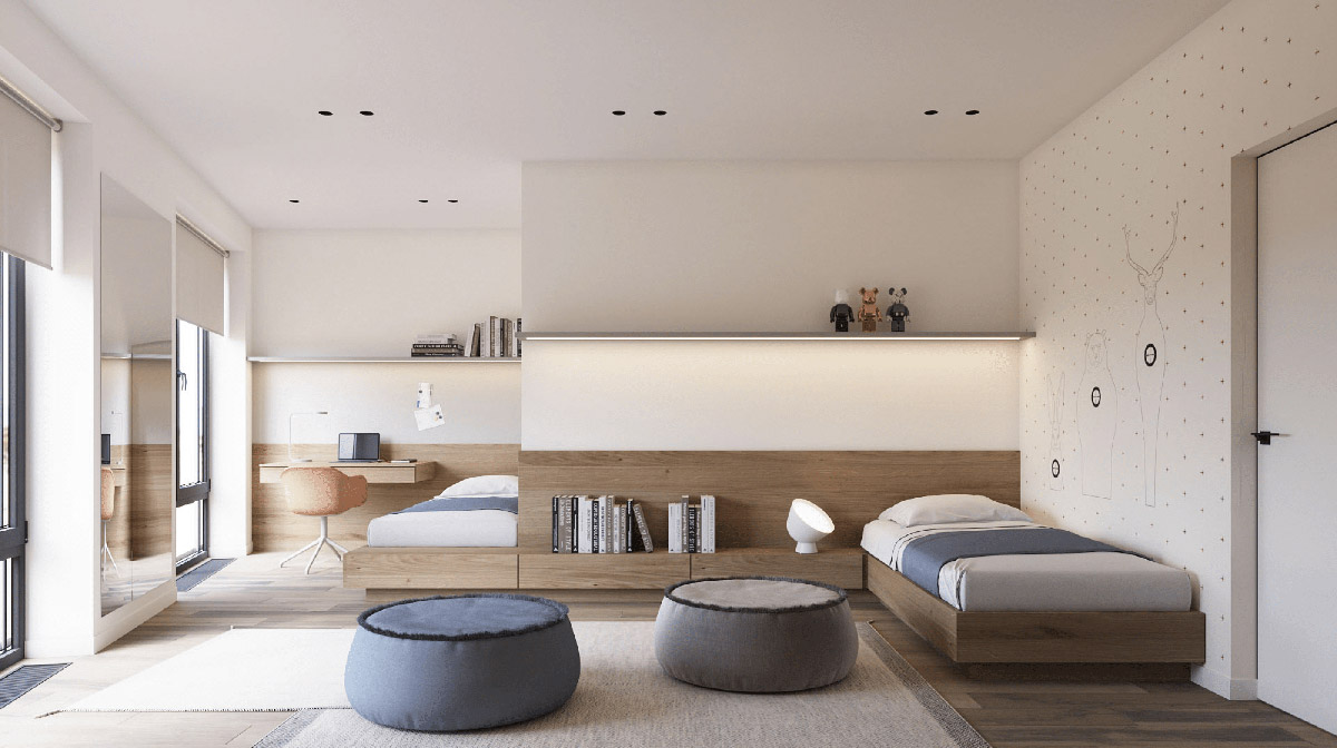 侘寂风屋顶原木设计,原木侘寂风住宅设计