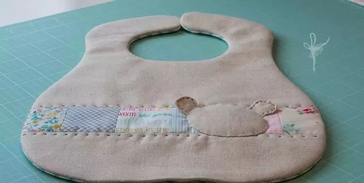 儿童5岁围嘴纯棉布大号,婴儿旧衣服改造围嘴