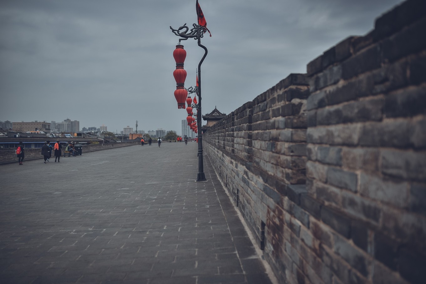 西安网红打卡地西安城墙,西安古城网红视频