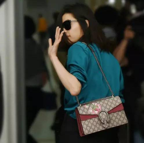 gucci酒神天竺葵花包大号,gucci酒神包二手价