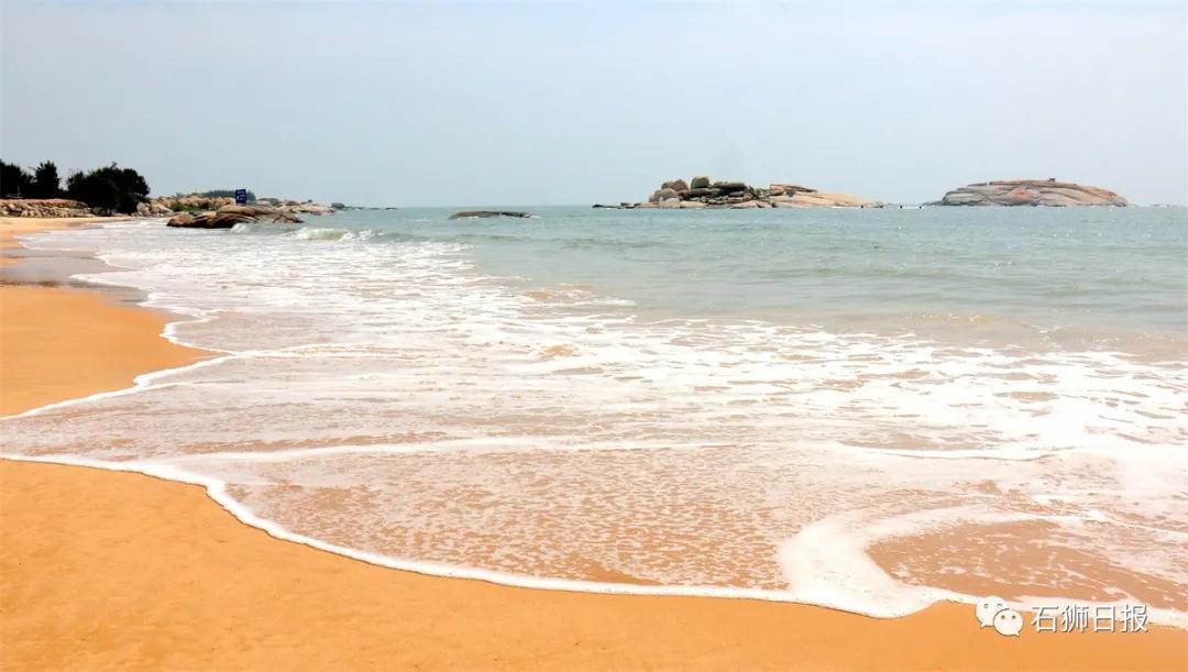 一片美丽的沙滩,石狮最美海滩