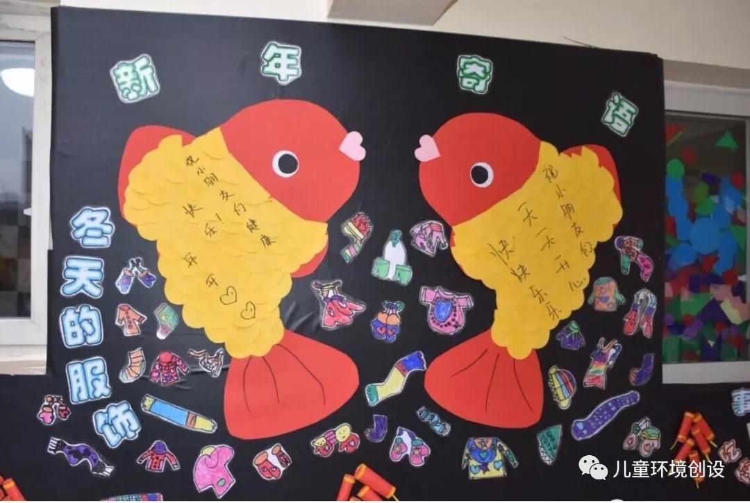 幼儿园新年环创参考,幼儿园新年教室环创