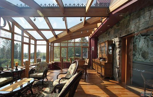 别墅庭院阳光房2023最新款设计,庭院阳光房设计