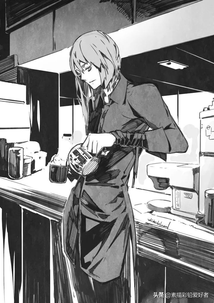 绘画素材|唯美二次元人物线稿，排线临摹练习