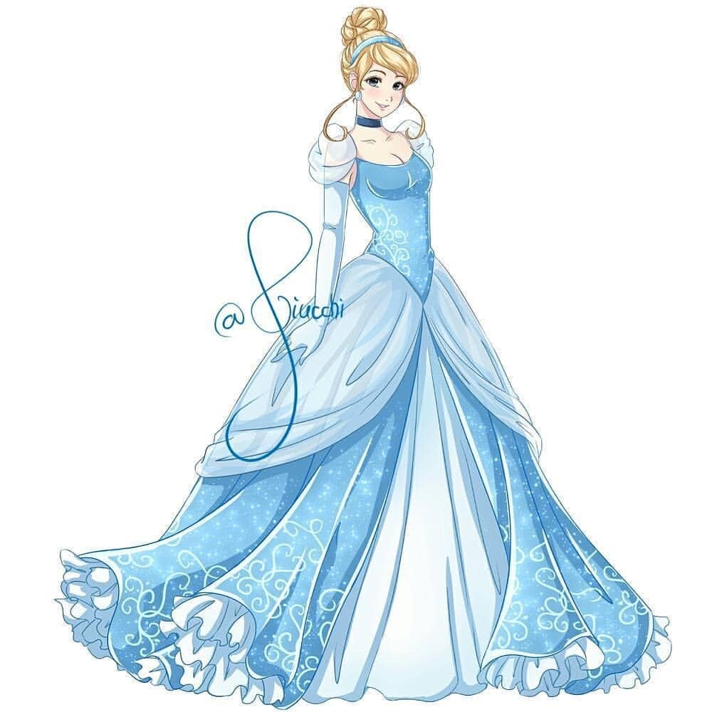 迪士尼公主穿上美丽的公主裙,迪士尼公主穿上礼服