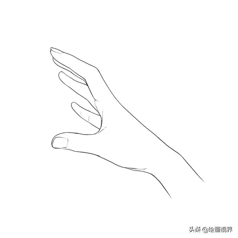 手的绘画入门教程,画人手的画法