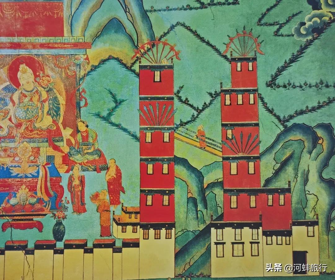 布达拉宫壁画西藏历史,吐蕃国布达拉宫壁画