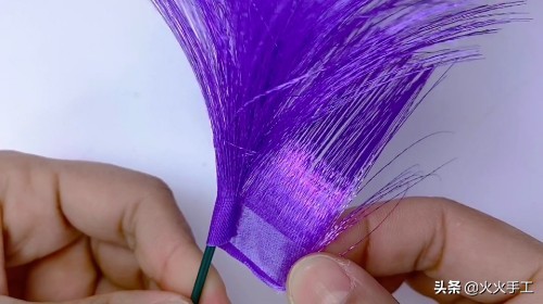 丝带抽丝变芦苇教程,丝带做芦苇草视频