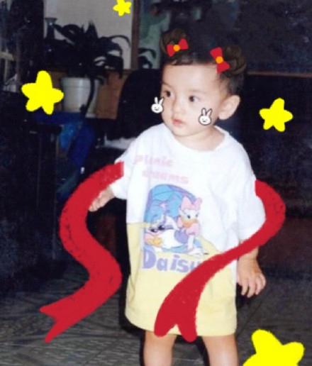 唐嫣晒女儿萌照罗晋评论,罗晋唐嫣互晒童年照