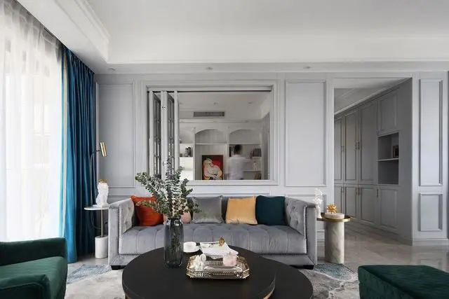 客厅沙发后面开个窗户,客厅沙发落地窗装修风格效果图