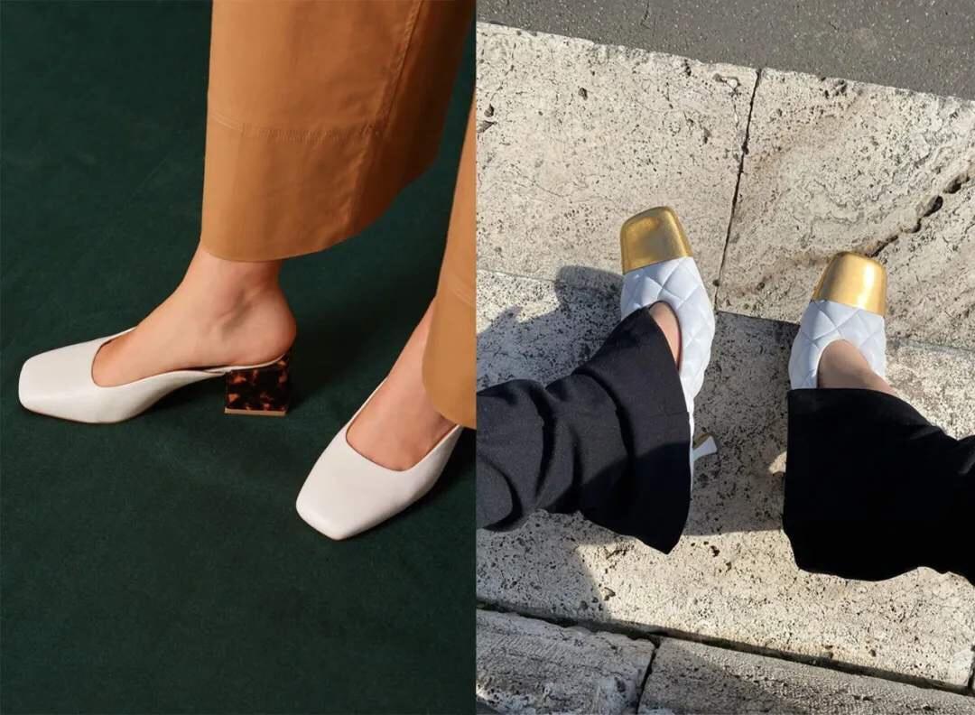 最近很火的一双方头鞋,2020最火方头鞋