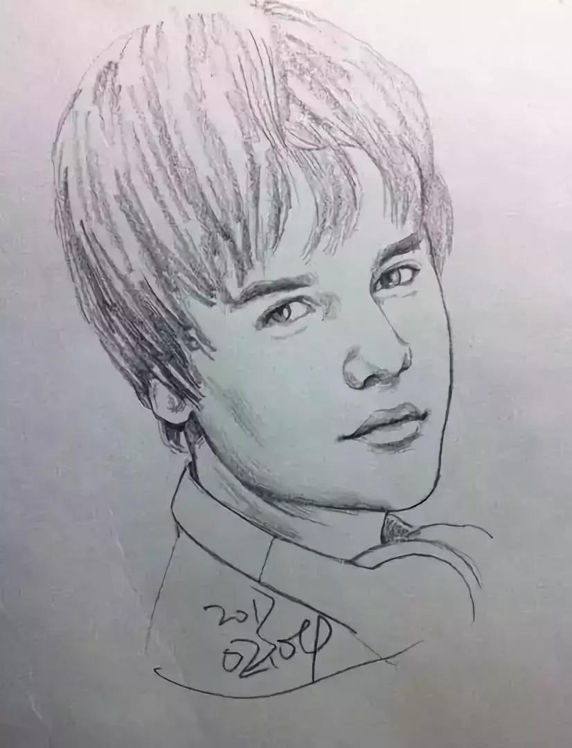 速写看一眼画一笔,用速写的方法画肖像画