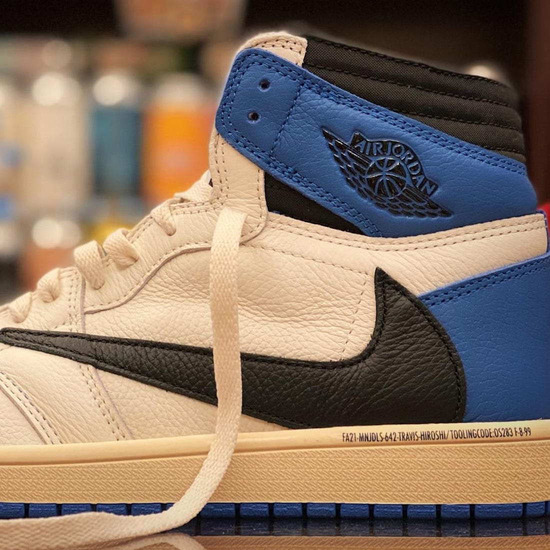 藤原浩联名tsaj1,aj1大闪电藤原浩联名真假对比