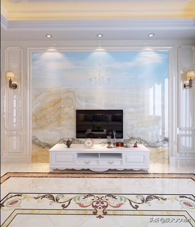 没有豪华的装修却有很美的背景墙,复式背景墙怎么装修才高档