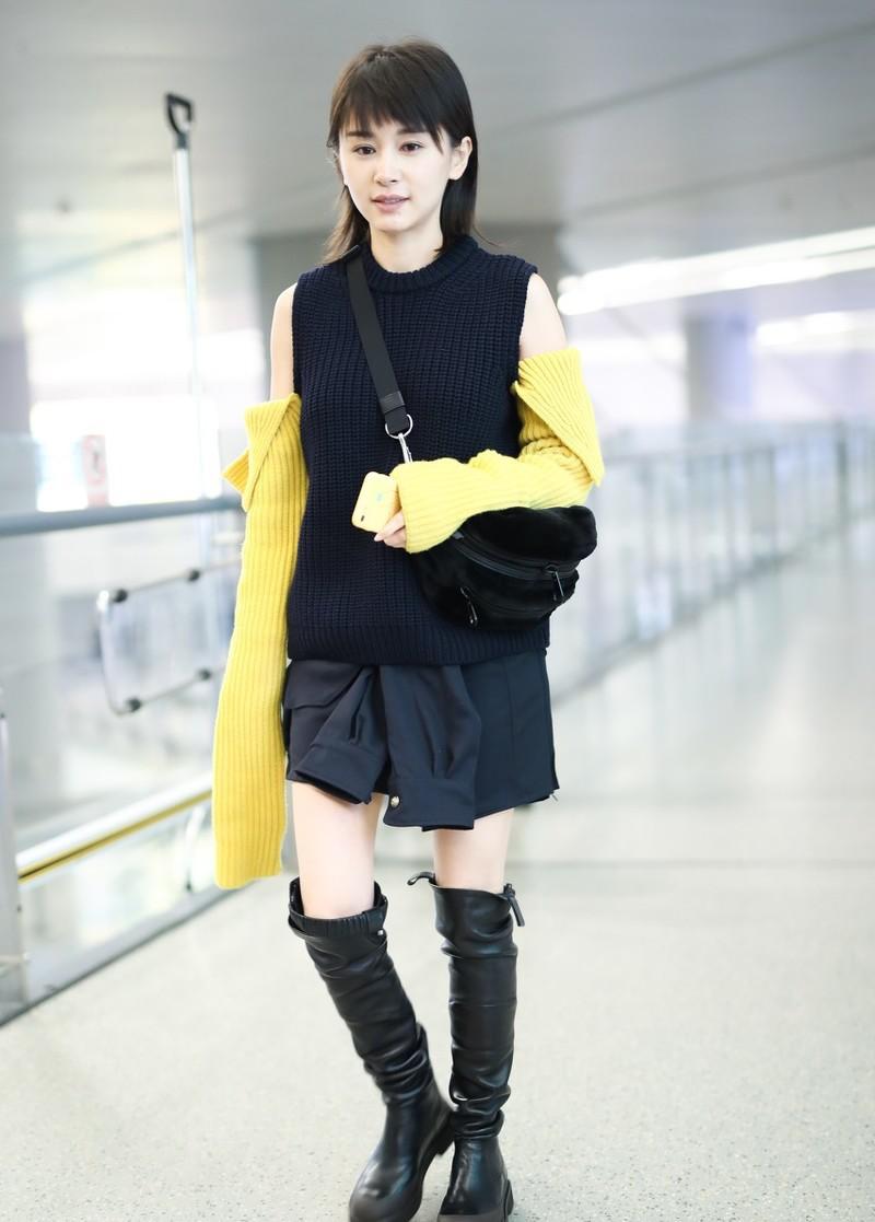 王子文日常运动鞋穿搭,小个子穿平底鞋如何显高