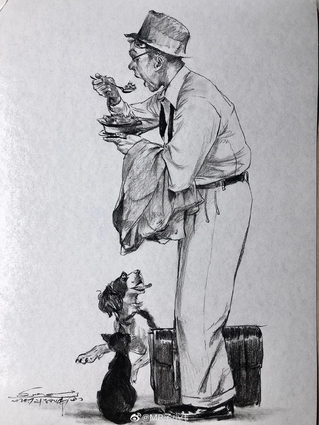 厉害了！他用一支铅笔把明星画了多个，如肖战、蔡徐坤、迪丽热巴