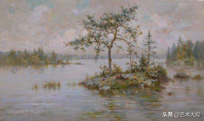 俄罗斯画家风景油画作品选集,尤里奥布霍夫人物画