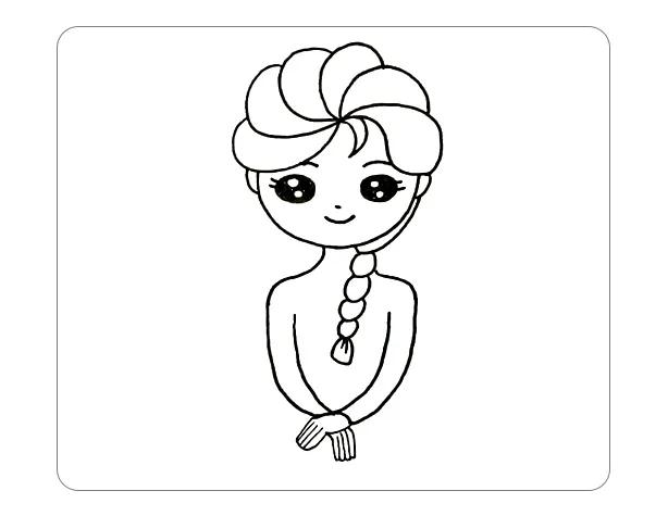 安娜公主和艾莎公主怎么画,艾莎公主下雨的时候怎么画