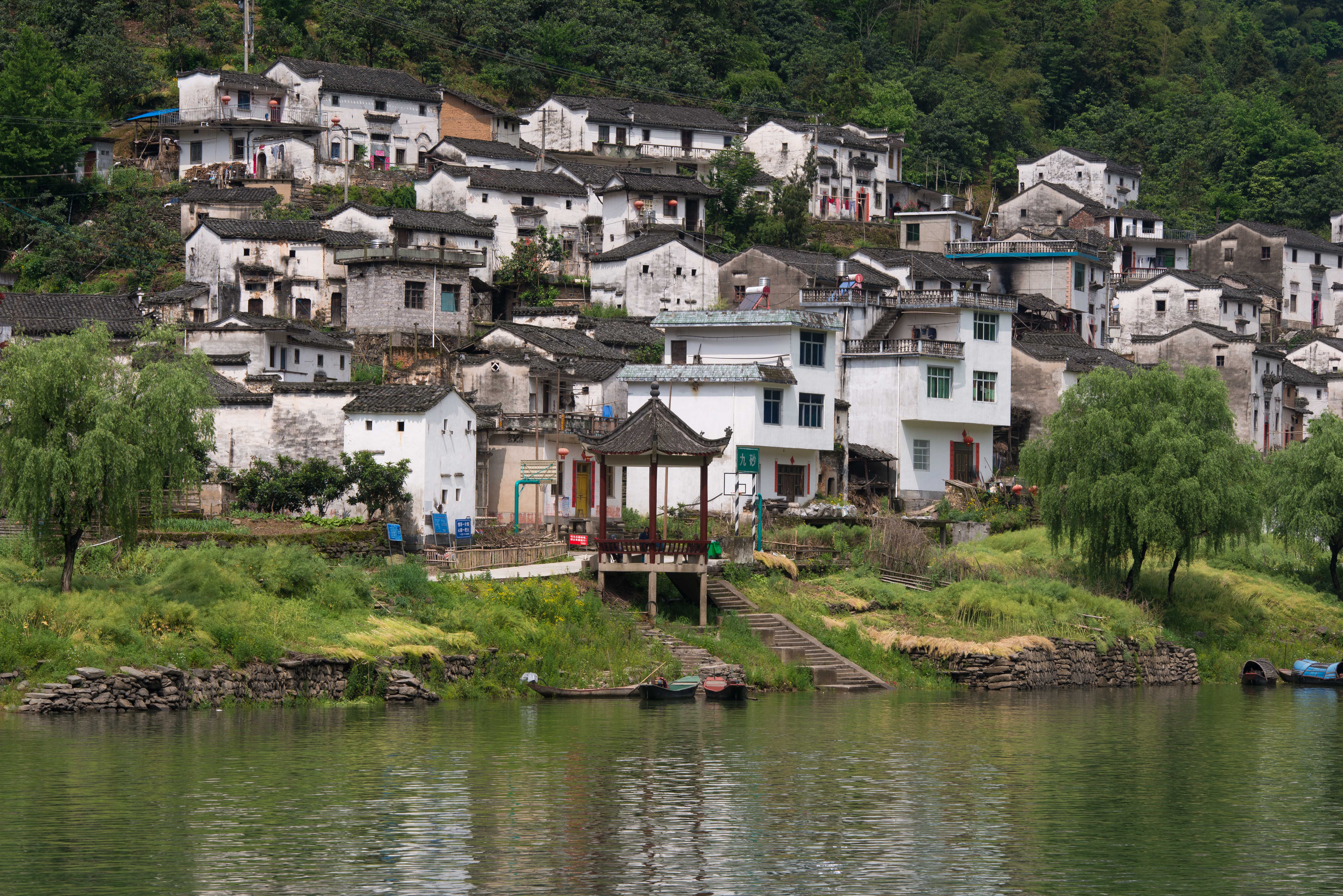 新安江山水画廊到徽州古城自驾,宏村到新安江山水画廊路上风景