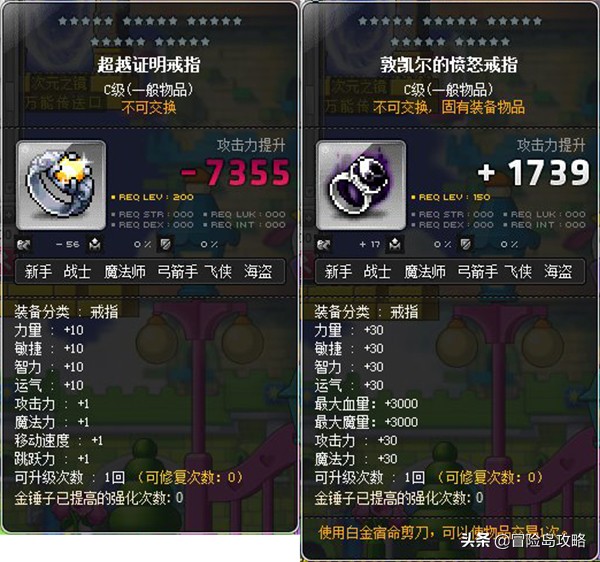 冒险岛看战力,冒险岛平民装备搭配推荐