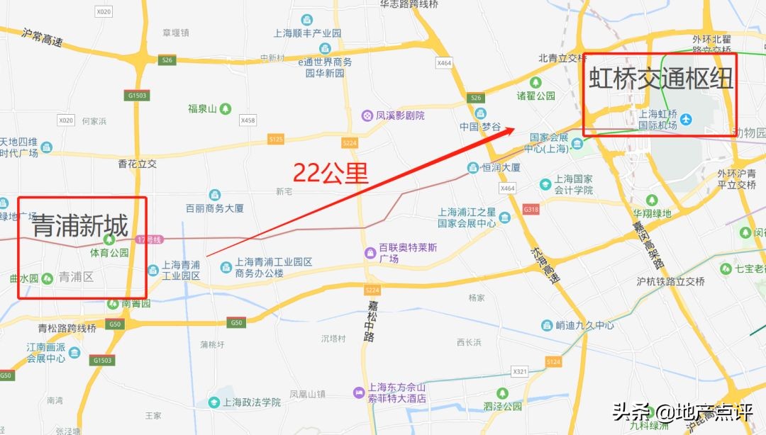 上海虹桥商务区核心板块,长三角大虹桥板块