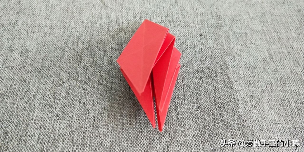 四瓣花折纸,四瓣花手工折纸视频简单