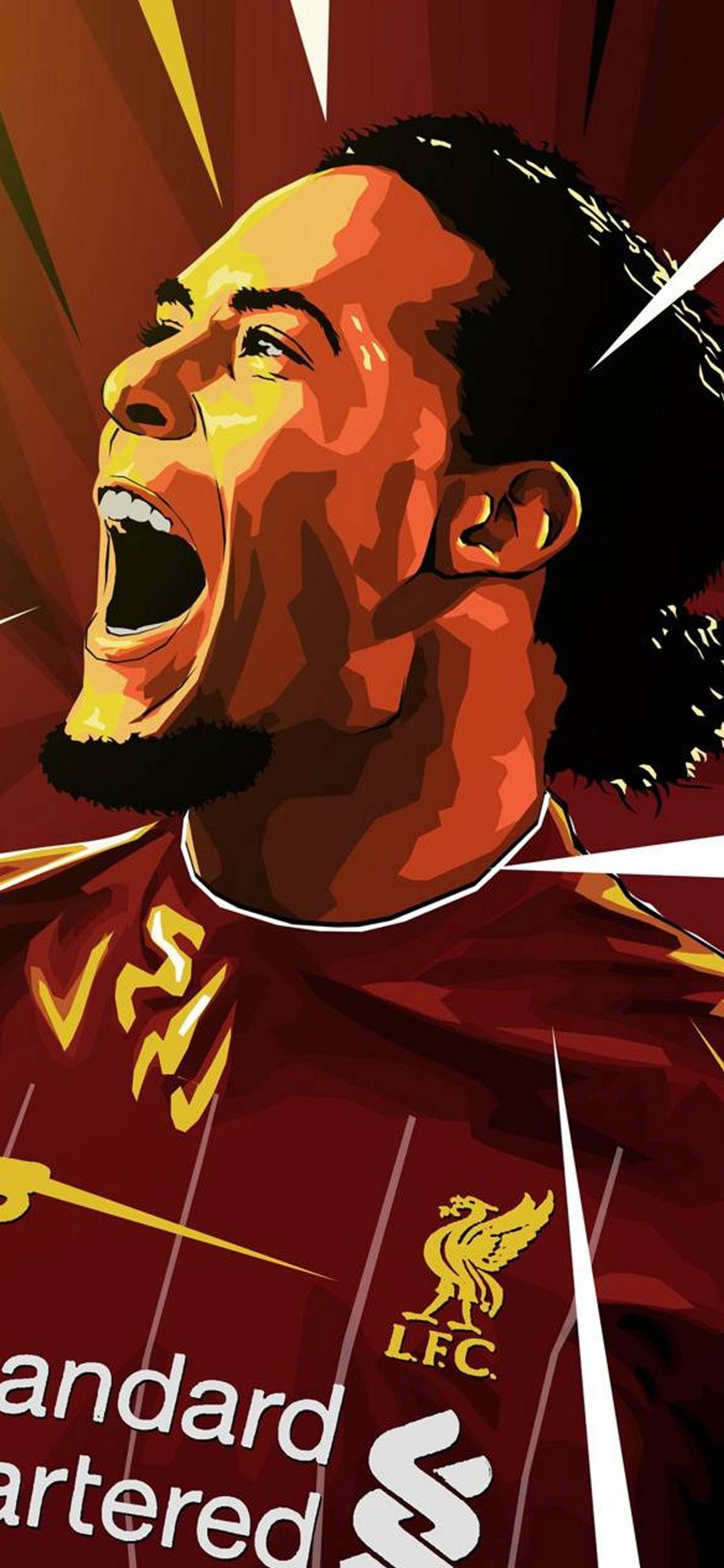 范戴克壁纸足球,足球最强防守后卫范戴克