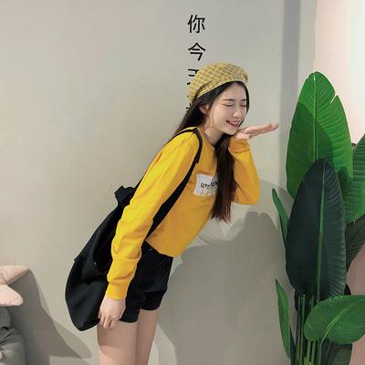 转眼入秋，快鱼字母印花卫衣测评