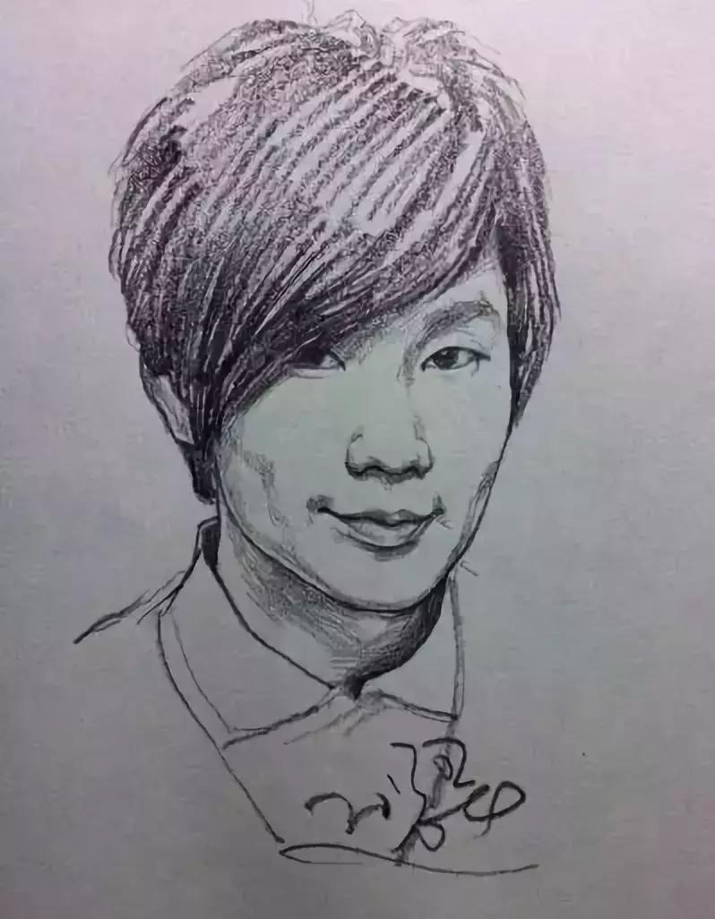 速写看一眼画一笔,用速写的方法画肖像画