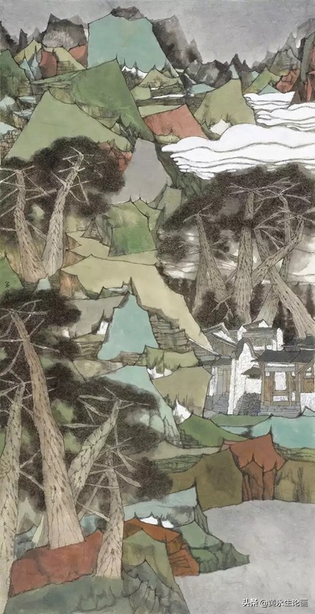 曾军艺山水画作品欣赏,画家曾军艺作品欣赏