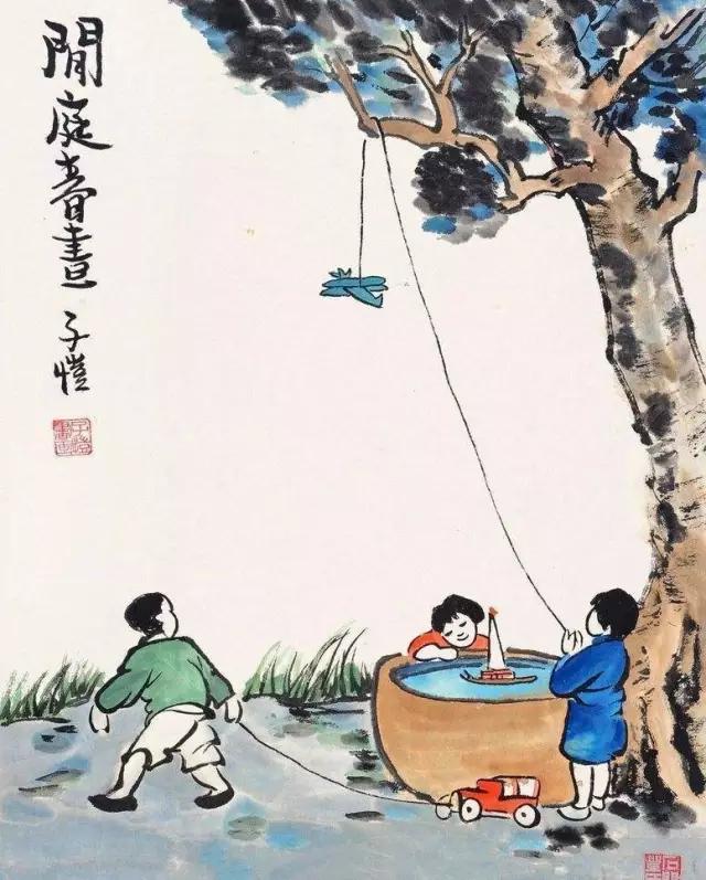 丰子恺画唐诗宋词,丰子恺的画醉了整个春天