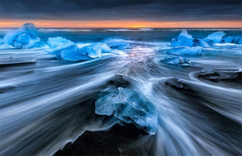 冰岛冰河湖介绍,冰岛风景钻石沙滩