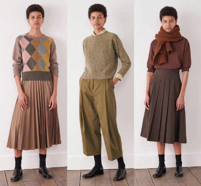 日韩风格复古风,春季英伦风穿搭