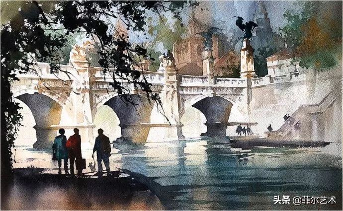 水彩意境图片欣赏,水彩颜色丰富