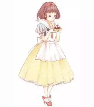 白雪公主和白雪公主的母后怎么画,白雪公主和贝儿公主的玩具怎么画